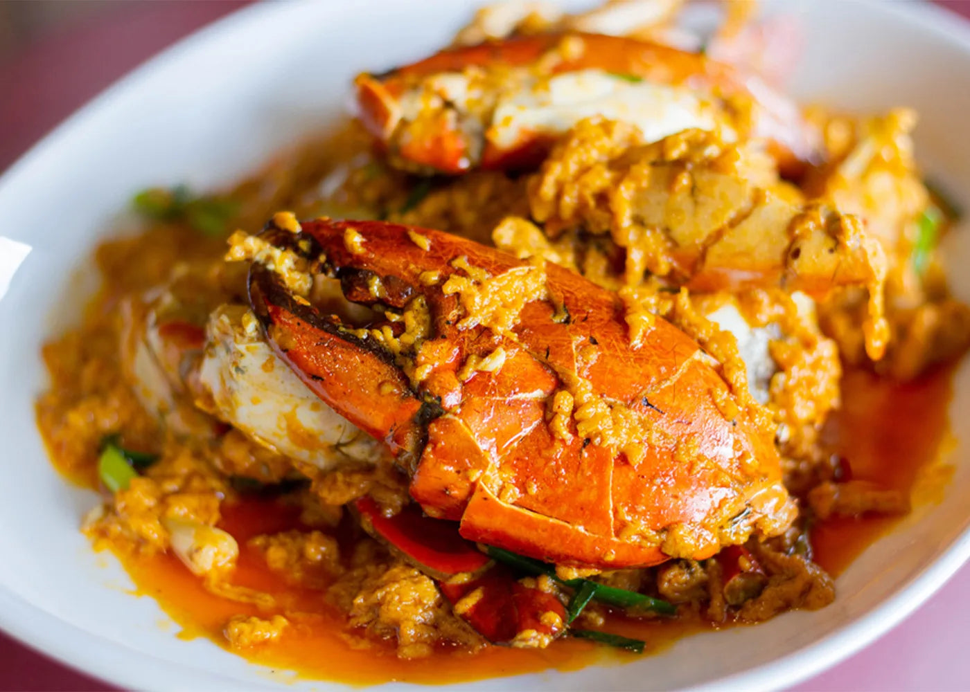 Sauté de crabe au curry rouge