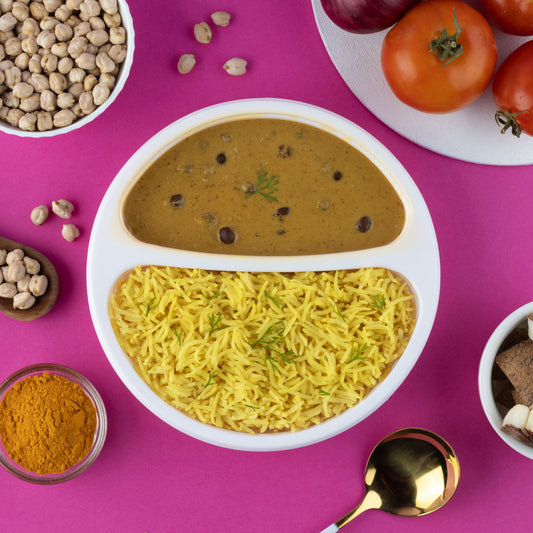 كاري جوز الهند العضوي من مدراس مع أرز بالكركم