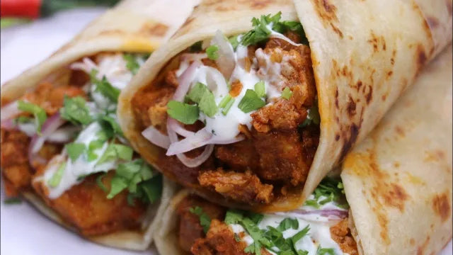 Butter Chicken Wrap