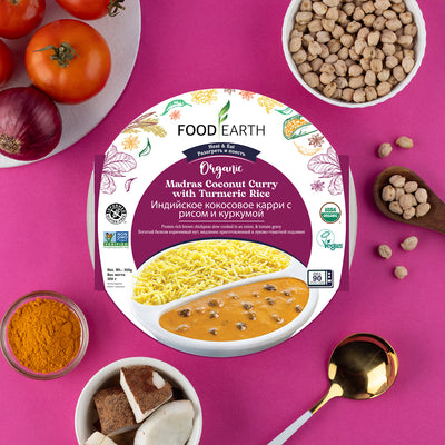 Curry de Madras bio à la noix de coco et au curcuma