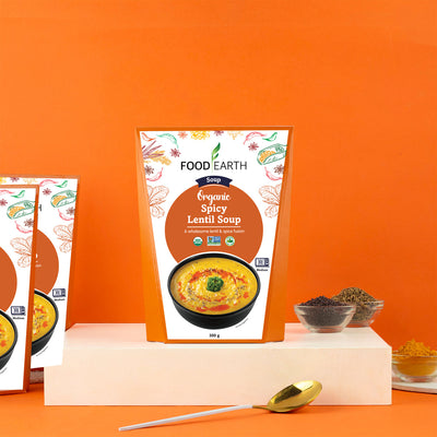 Soupe de lentilles épicée bio